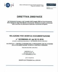 29.10.2018 - Direttiva Rumore 2000/14/CE