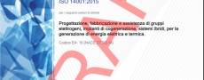 ISO 14001:2015 certificate