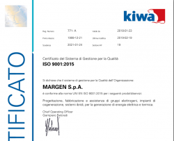 18.11.2014 - UNI EN ISO 9001:2015 Certificate